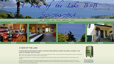 A View of the Lake is a luxurious B & B located only minutes to Kelowna's downtown waterfront area.