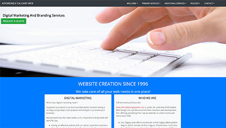 Affordable Calgary Web is affiliated with Affordable Web Design Ltd, helping customers be found through internet searches for over 26 years.