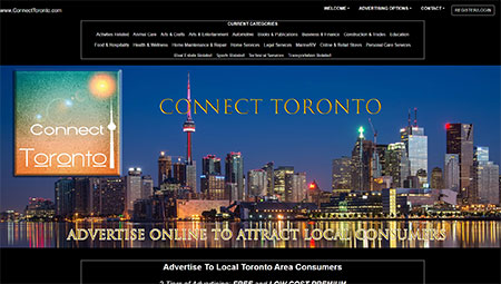 Connect Toronto is associated with Local Business Portal, a low cost Canadian online business directory.