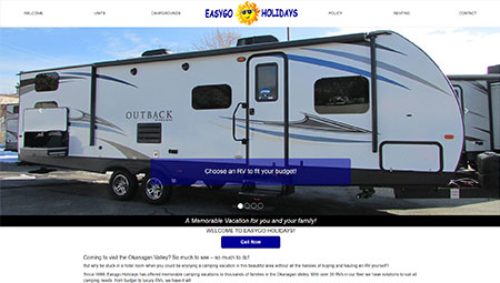 Easygo Holidays, RV vacation rentals in the Okanagan