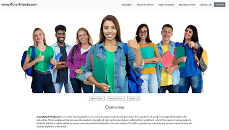 I Tutor Friends is an innovative Peer Tuitoring concept launched in Kelowna, BC.