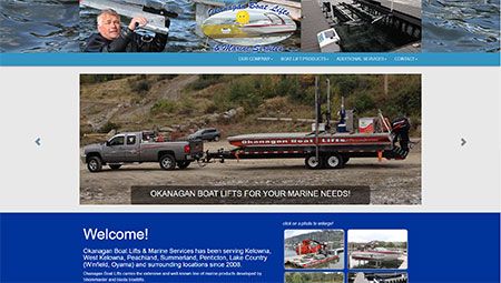 Okanagan Boat Lifts and Marine Services serving Kelowna and the Okanagan Valley