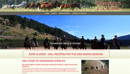 Okanagan Stables is a great recreational trail riding opportunity located about half way between Kelowna and Vernon.