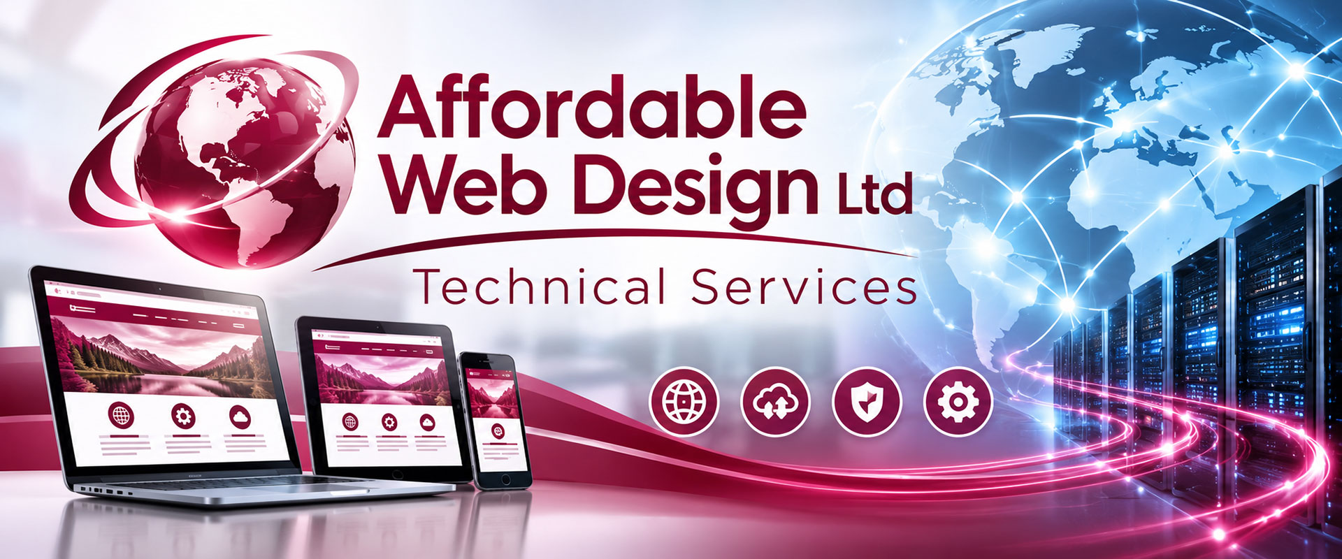 Affordable Web Design Ltd has partnered with Canadian service providers to offer the best technical services such as hosting and domain name registration.